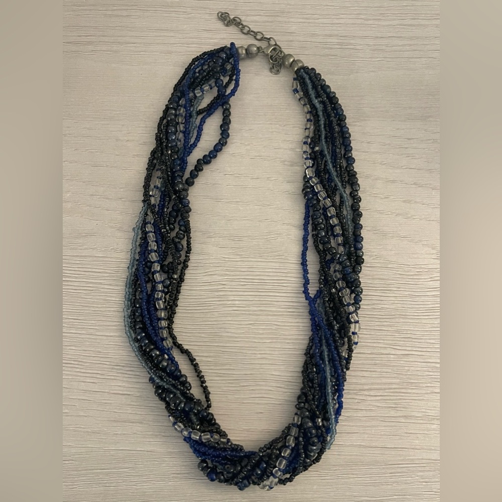 Beaded Blues Multi-strand Necklace 💙